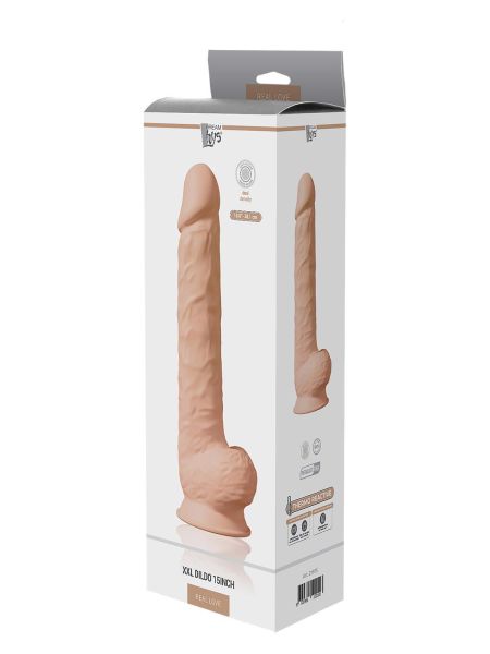 Grube duże długie dildo realistyczne jądra 38cm - 5