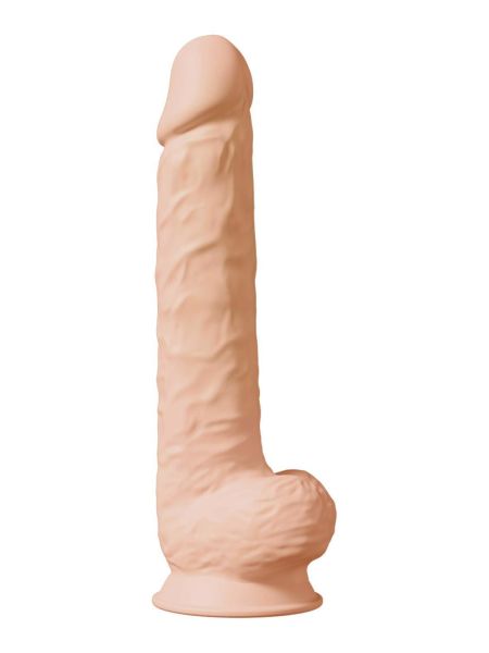 Grube duże długie dildo realistyczne jądra 38cm