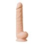 Grube duże długie dildo realistyczne jądra 38cm - 2