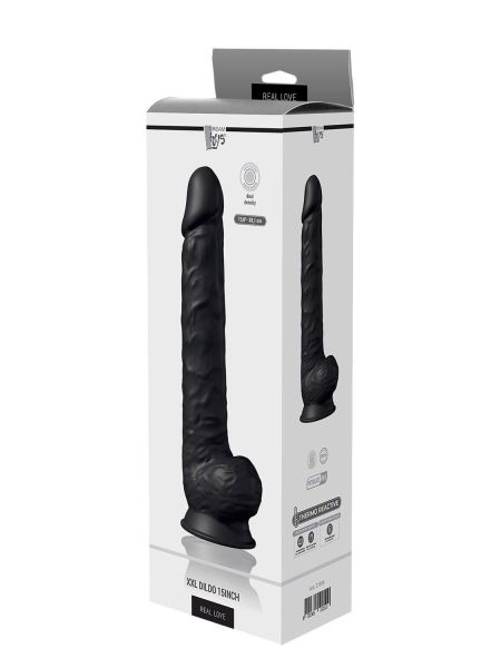 Grube duże długie dildo realistyczne jądra 38cm - 5