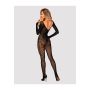 Bodystocking wężowy wzór seks otwarty krok S/M/L - 5