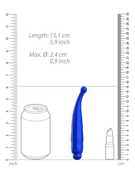 Mini wibrator pocisk 10 trybów okragła końcówka - 5