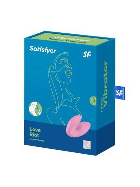 Mały wibrator na palec Satisfyer Love Riot różowy