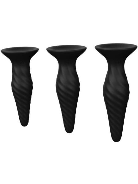 3 korki analne różna wielkość buttplug zatyczka - 2