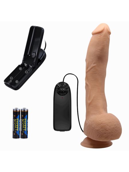 Sztuczny penis realistyczne dildo wibracje 27cm - 9