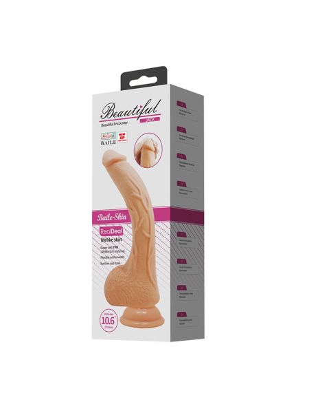 Sztuczny penis realistyczne dildo wibracje 27cm - 12