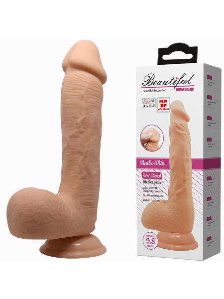 Sztuczny penis wibrujące dildo na pilota 23 cm - 2