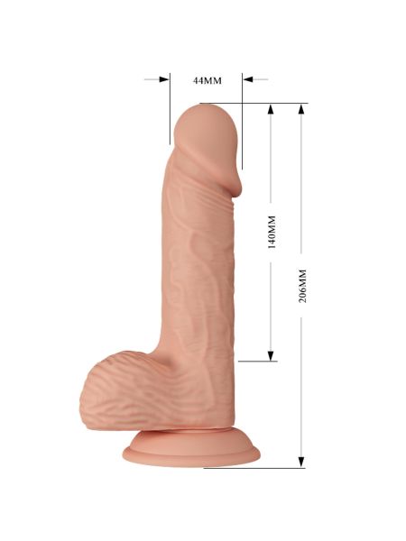 Dildo realistyczny sztuczny penis przyssawka 20,6 - 11