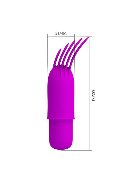 Wibrator z nasadką silikon stymulacja łechtaczki - 6