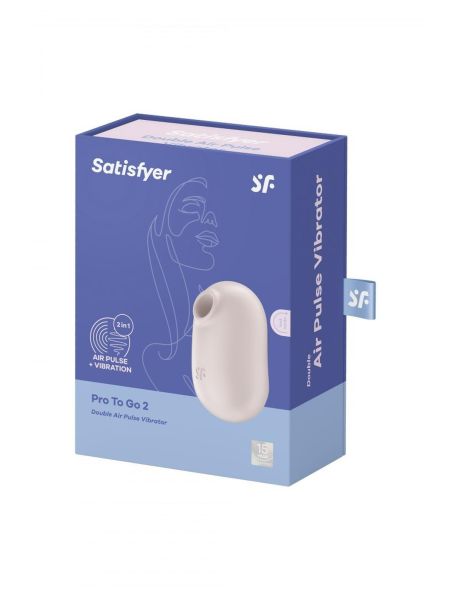 Stymulator powietrzny Satisfyer Pro To Go 2 beżowy