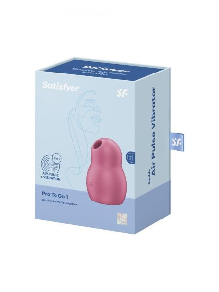 Powietrzny stymulator satisfyer pro to go 1 red