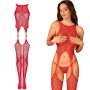 Koronkowe bodystocking erotyczny czerwone  XL/XXL - 8