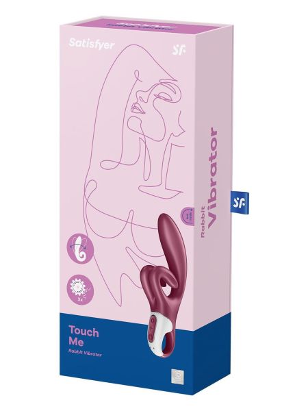 Wibrator króliczek Satisfyer Touch Me bordowy - 10