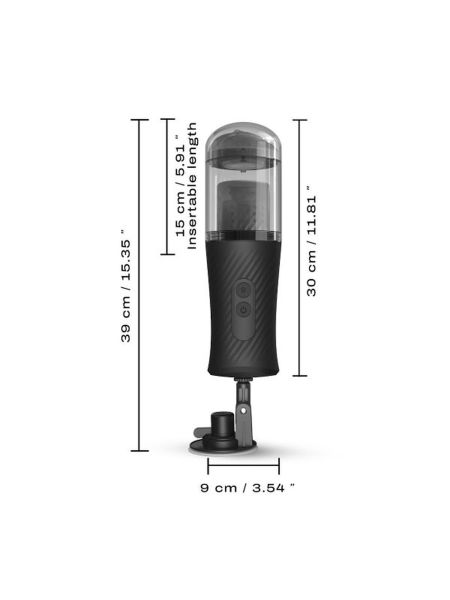 Masturbator posuwisty męski automatyczny z wibracjami - 3