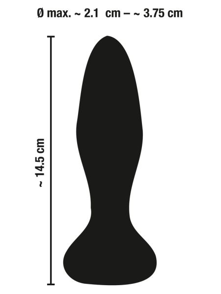Korek analny plug zatyczka do pupy wibracje 14 cm - 14