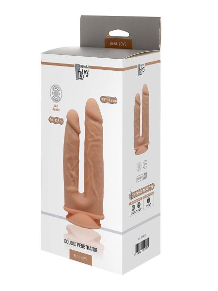 Realistyczne dildo podwójna penetracja sex 19cm - 5