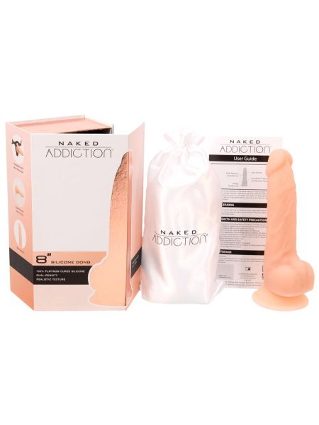 Dildo realistyczny sex penis + mini wibrator 20cm - 14