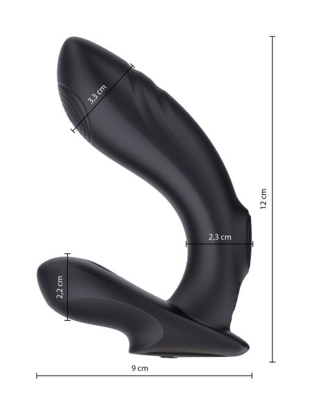 Stymulator analny masażer prostaty pulsacje 12cm - 5