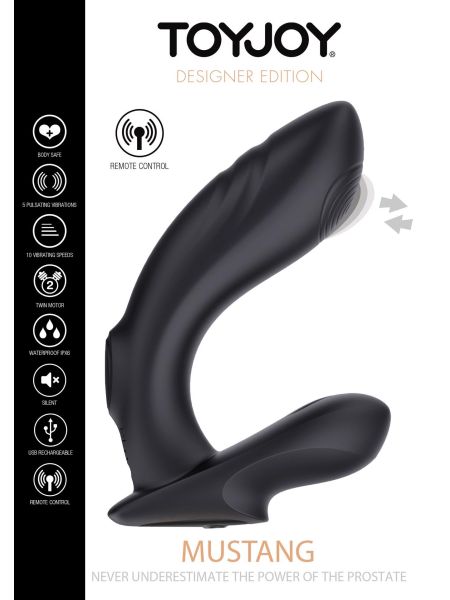 Stymulator analny masażer prostaty pulsacje 12cm - 8