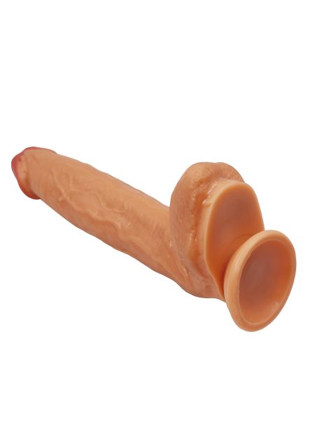 Duże dildo naturalny penis jądra przyssawka 28cm - 3