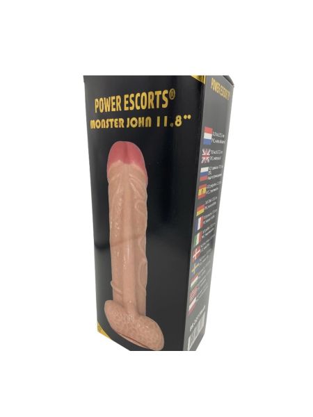 Duże dildo naturalny penis jądra przyssawka 28cm - 5