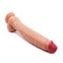 Duże dildo naturalny penis jądra przyssawka 31cm - 4