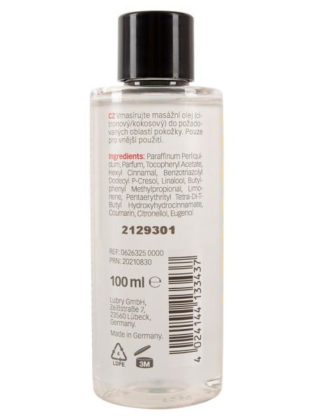 Masaż erotyczny olejek cytrynowo-kokosowy 100ml - 2