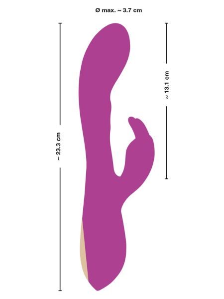 Wielofunkcyjny wibrator sex pulsacje punkt G 23cm - 7