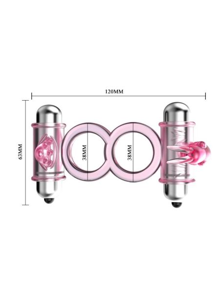 Wibrujący sex pierścień erekcyjny na penisa jądra - 5