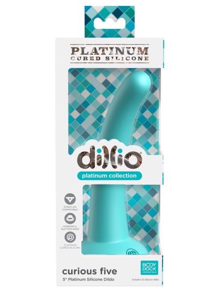 Dildo z przyssawką zakrzywione analne małe 14cm - 7