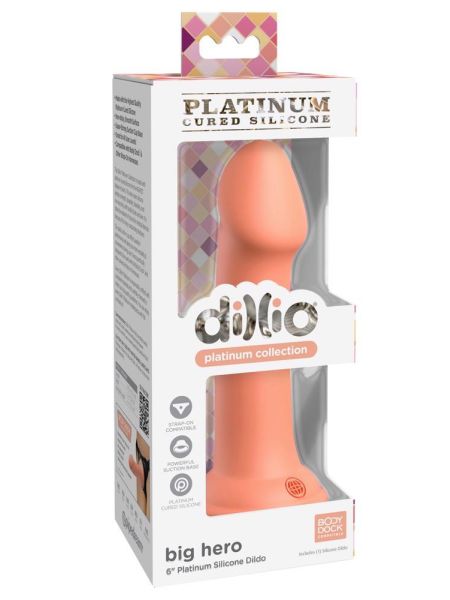 Sztuczny penis dildo do strapon przyssawka 17cm - 2