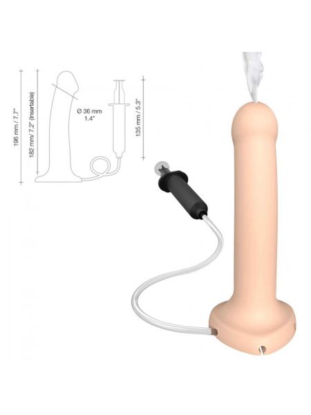 Tryskający penis członek realistyczne dildo 19cm - 2