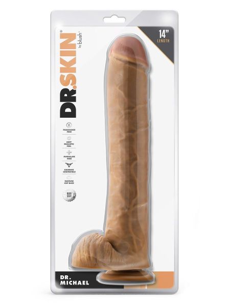 Realistyczne dildo penis duży wielki mega sex 35cm - 2