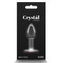 Ozdobny korek szklany sex plug analny serce 7cm - 6