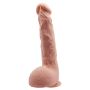 Elastyczne realistyczna skóra dildo 24 cm żylaste - 2