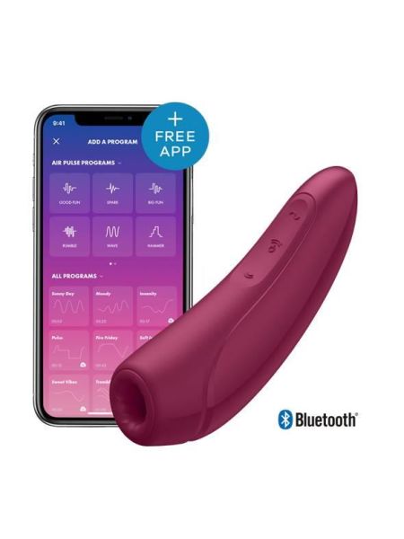 Wibrujący masażer powietrzny Satisfyer Curvy 1+ aplikacja - 2