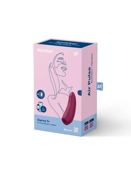 Wibrujący masażer powietrzny Satisfyer Curvy 1+ aplikacja - 7