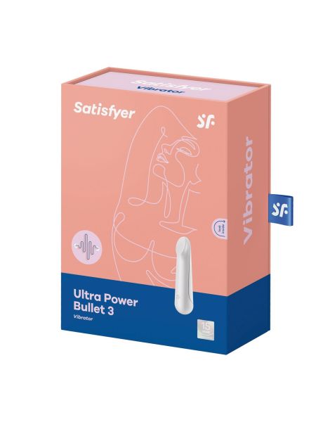 Wibrator masażer Satisfyer Ultra Power Bullet 3 biały - 3