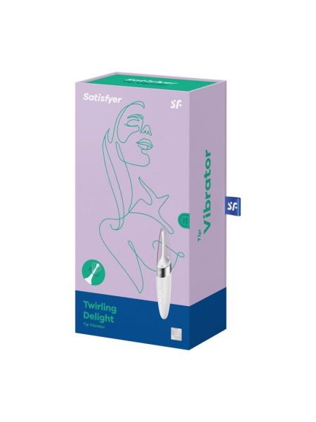 Masażer łechtaczki Satisfyer Twirling 12 trybów biały