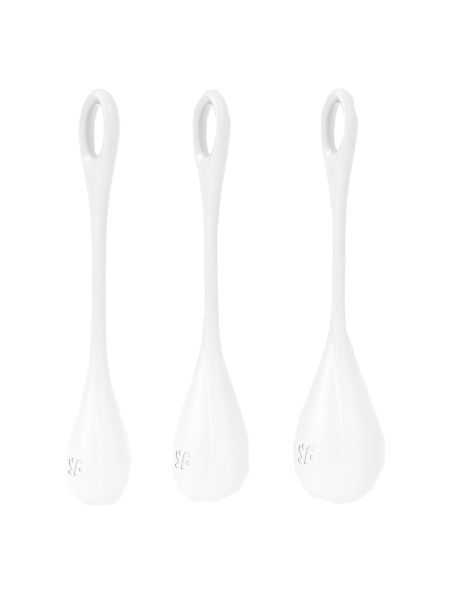 Kulki gejszy progresywne Satisfyer Yoni Power 1 białe - 2