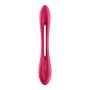 Wibrator podwójny Satisfyer Elastic Joy 10 trybów 23cm czerwony - 11