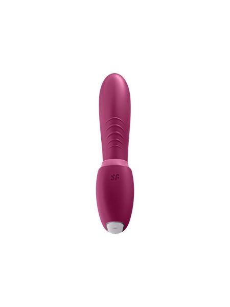 Masażer łechtaczki punktu G apka Satisfyer Sunray bordowy - 2