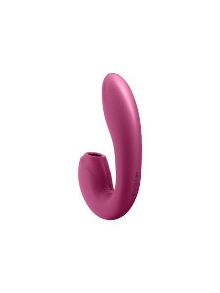 Masażer łechtaczki punktu G apka Satisfyer Sunray bordowy - 4