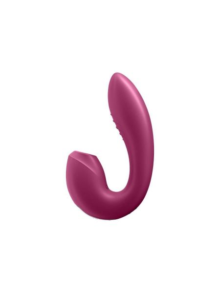 Masażer łechtaczki punktu G apka Satisfyer Sunray bordowy - 6