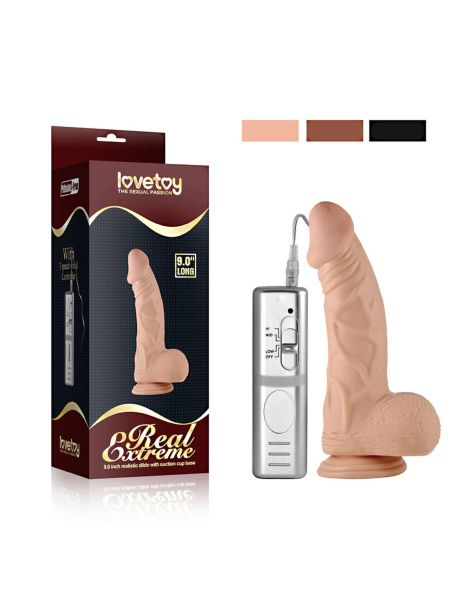 Dildo duże na przyssawce pulsujące żyły potężny penis - 5