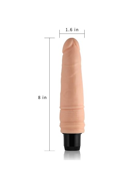 Wibrator realistyczny penis z wibracjami 20 cm - 6