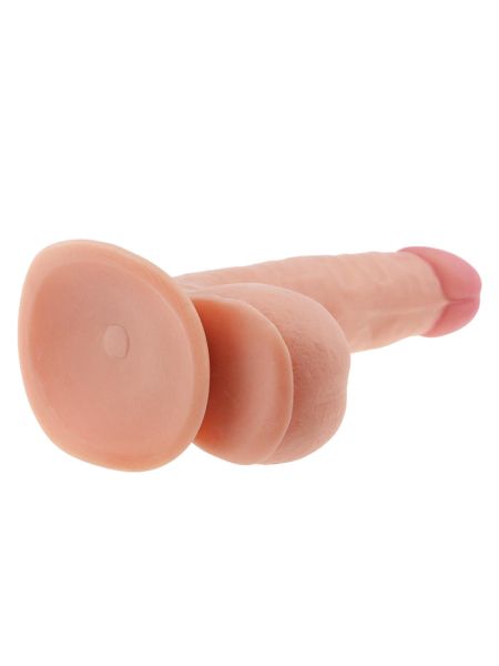 Żylaste dildo realistyczne z przyssawką 18 cm - 3