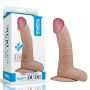 Dildo grube żylaste z przyssawką i jadrami 18 cm - 2