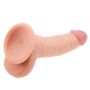 Dildo grube żylaste z przyssawką i jadrami 18 cm - 3