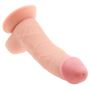 Dildo grube żylaste z przyssawką i jadrami 18 cm - 5